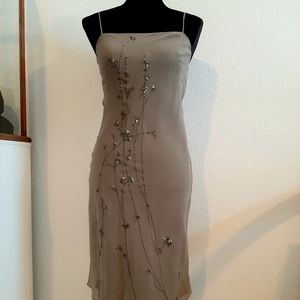 Cute Grey Silk Dress